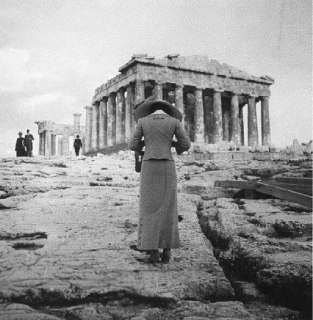 Woman photographing the Parthenon, Athens, Greece, 1905.Time Machine | Historical Photo