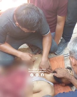 فلسطينيون يودعون الشهيد عائد سلامة في بيت لاهيا
