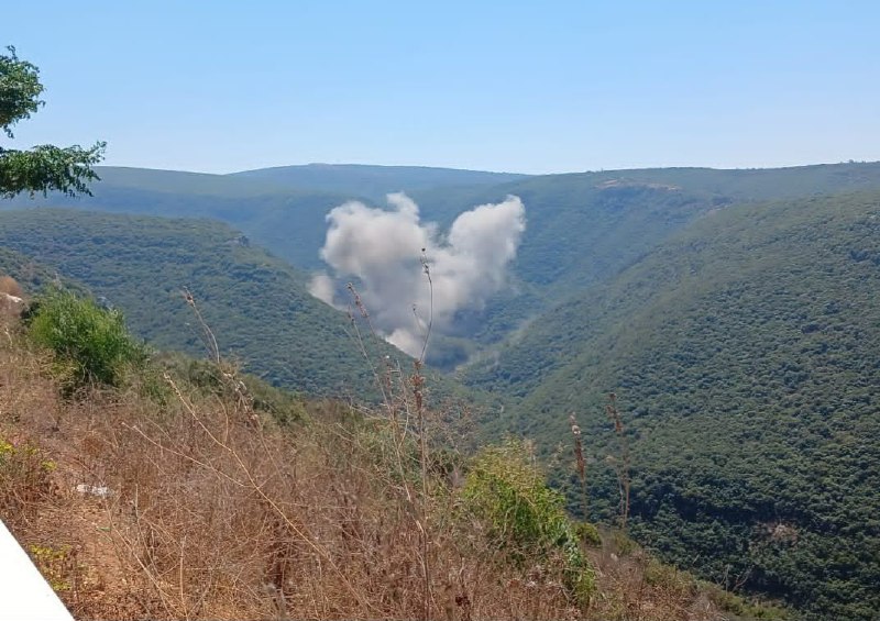 הפצצת מטוסי הכיבוש את ואדי זבקין, דרומית ללבנון