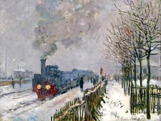 Claude Monet, The Train in the SnowThe Art Vault 🎨