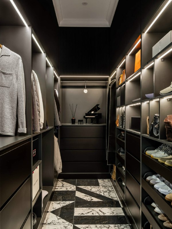 Яркая спальня и эффектная гостиная-детская необычный интерьер 66 кв.м. - изображение 9 - яркая, спальня, эффектная