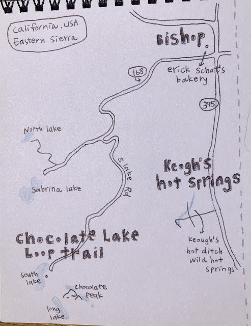 加州: 白山、基奧野溪溫泉、巧克力湖