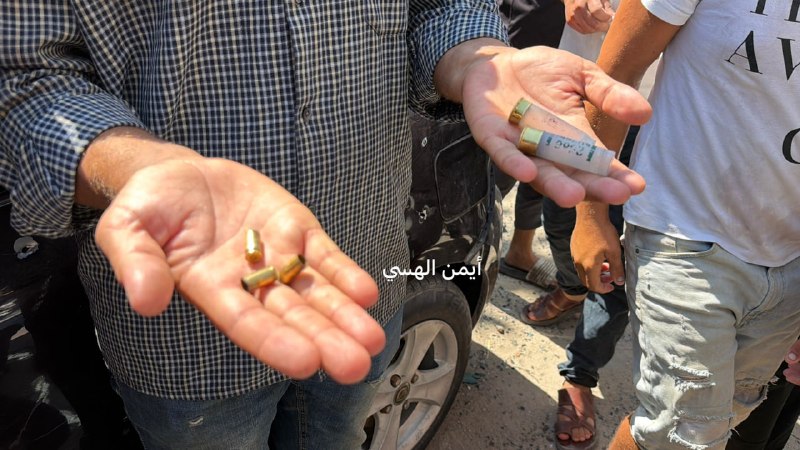 תמונות של השפעות העימותים עם כוח כיבוש מיוחד ממערב לעיר עזה.