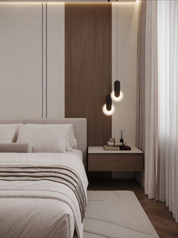 Спальня и небольшая зона для ребенка в однокомнатной квартире. Дизайнер - Айгуль Калимуллин - изображение 4 - спальня, небольшая, зона