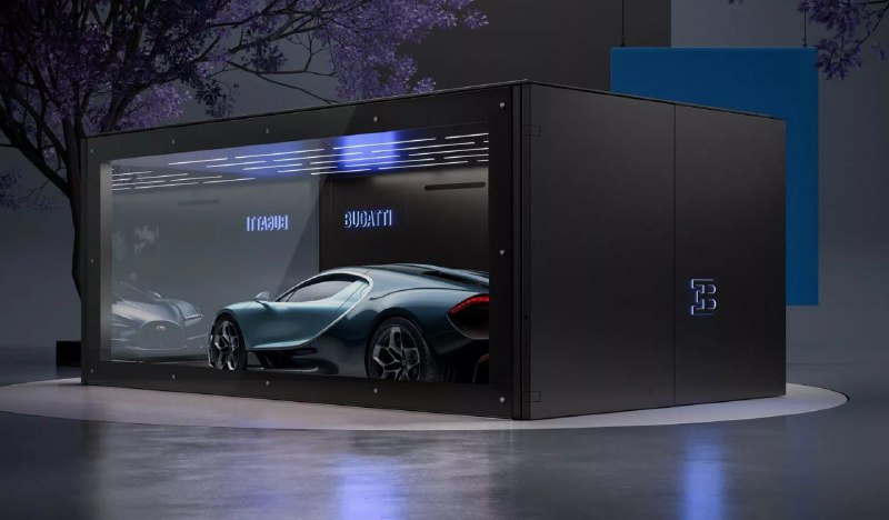 Bugatti представила роскошный гараж с климат-контролем и электрическими воротами
