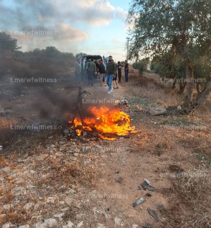 ️🇱🇧🇮🇱 תקיפת מזל"ט ישראלית מכוונת לאופנוע ביישוב כפר רומן, דרום לבנון.