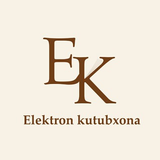Telegram profile photo for Elektron kutubxona