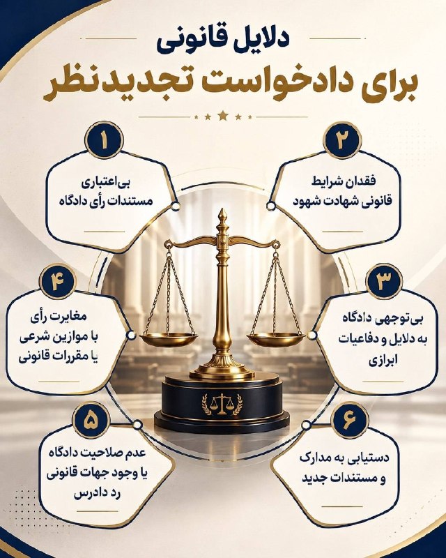 اخبار مازندران: ♦️دلایل قانونی برای دادخواست تجدید نظر#وکیل_شو@akhbarmazandaran