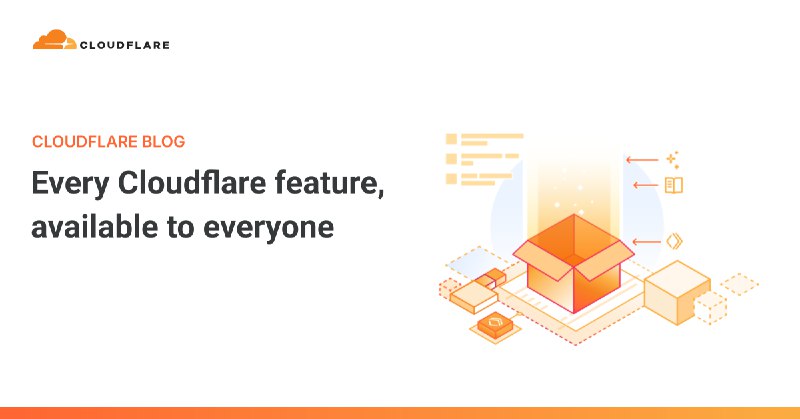 Every Cloudflare feature, available to everyone