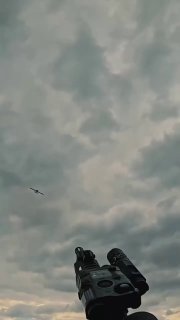 A lucky Ukrainian soldier narrowly escaped death when a Russian Molniya-2 drone he intercepted crashed just meters away from him.