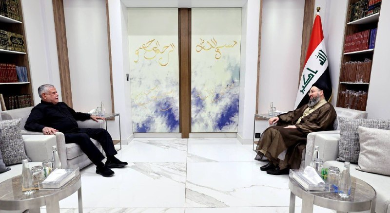 مطالعات عراق: ♦️هادی العامری و سید عمار الحکیم بر لزوم تکمیل کابینه دولت تأکید کردند- هادی العامری، دبیرکل سازمان بدر، امروز شنبه با س