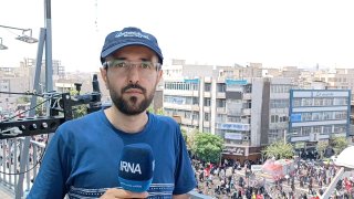 הדיווח של כתב IRNA מוחמד מהדי מאלקי על טקס הלוויה של גופתו הקדושה של מר הרג את איראן