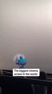 The world's Largest IMAX put in perspective.It is located in Germany and has an incredible 21meters high and 38.8 meters wide screen.Did you know? 🎓