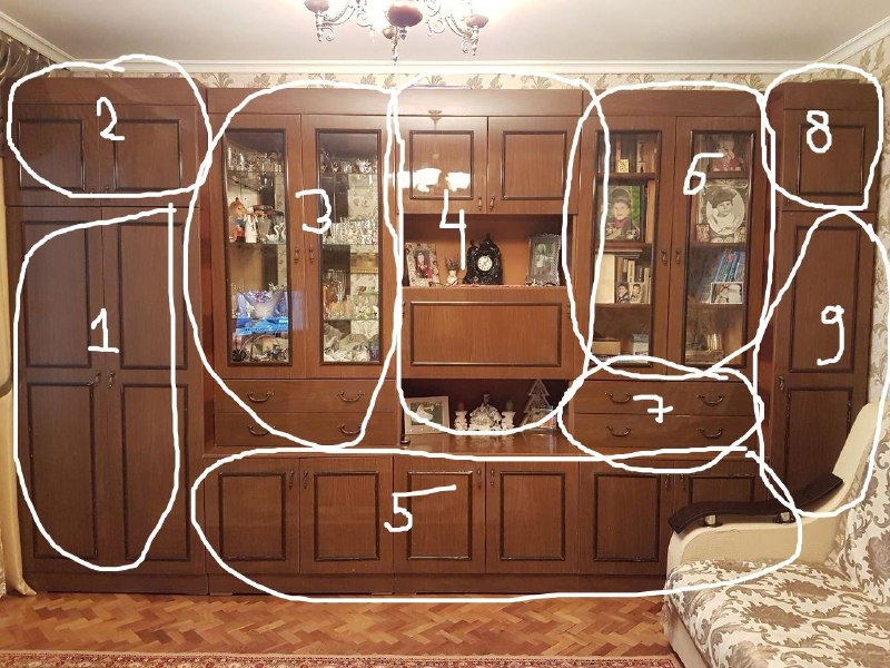 Сейчас будут плакать все, кто выкинул советскую стенку. От зависти. Потому что это не хлам , а готовый конструктор для уютного, характерного интерь... - изображение 1 - ножки, можно, это