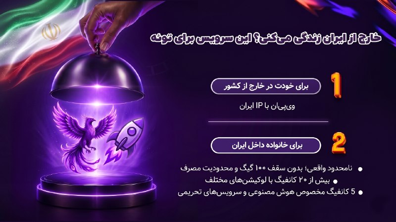 medistU | مدیستیو: خارج از ایران زندگی می‌کنی؟ این سرویس برای توئه 🇮🇷🔐فرقی نمی‌کنه خودت به IP ایران نیاز داشته باشی، یا بخوای برای خانواده‌