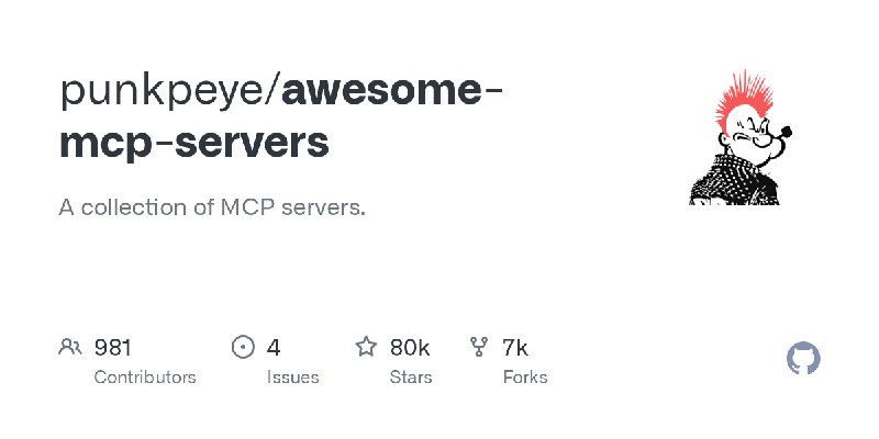 GitHub - punkpeye/awesome-mcp-servers: A collection of MCP servers.