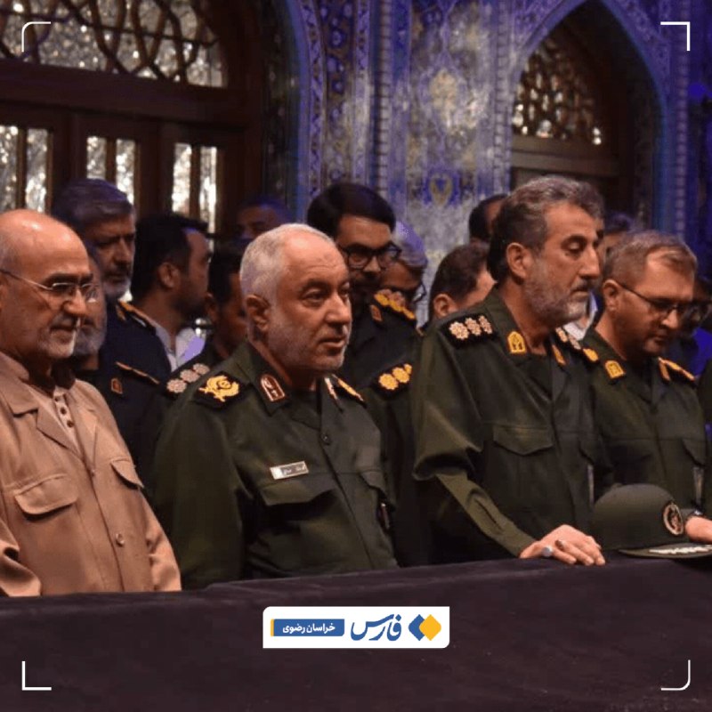 اخبار خراسان رضوی: تجدید میثاق فرمانده سپاه امام رضا (ع) با آرمان‌های رهبر شهید🔹سردار سرتیپ پاسدار محمدرضا مهدوی، فرمانده سپاه امام رضا (عل