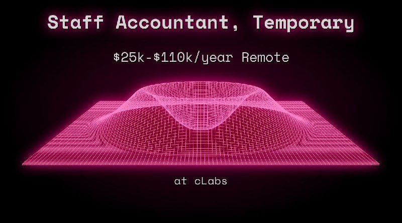 Web3 Staff Accountant, Temporary $25k - $110k Remote at cLabs
