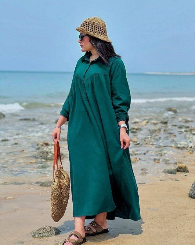 محافظ کانال تن پوش و تن آرای: 🆔 شناسه : #273 👚نام : کفتان کیمیا 👗سایز 38 تا 50قد حدود 125دکمه ها کاربردیمناسب شیردهی🥰 🧵جنس : شانتون صوفیا 🖌 رنگ بندی :