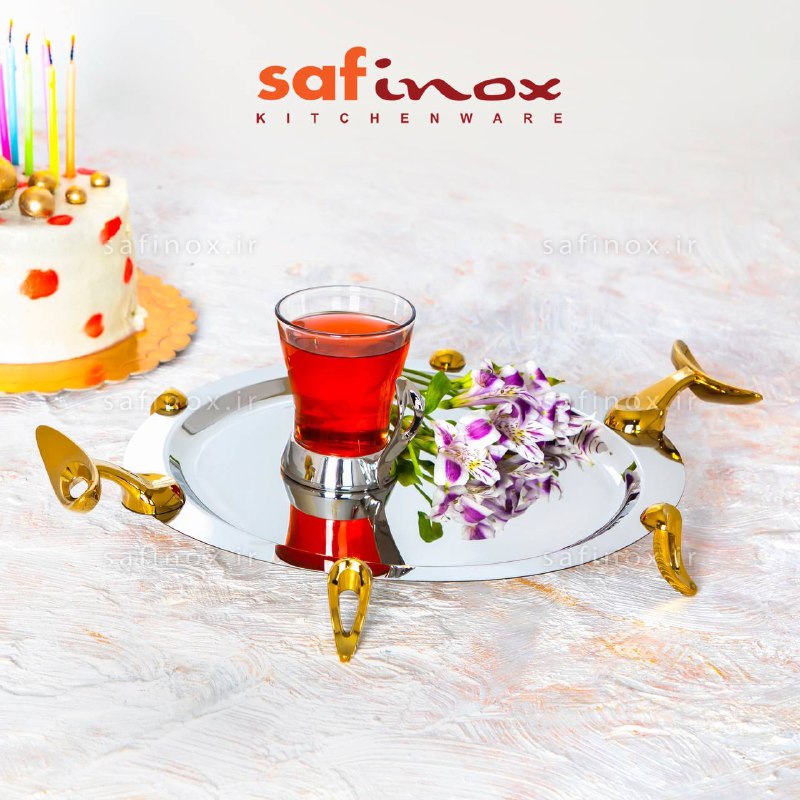 فروشگاه دژسا: سینی استیل گرد فلیم (دو رنگ)کارتن : ۶ عددقیمت : ۲،۷۵۹،۸۰۰ تومان