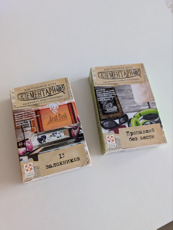 Детективные настольные игры Элементарно (на 1-8 человек) — фото 1
