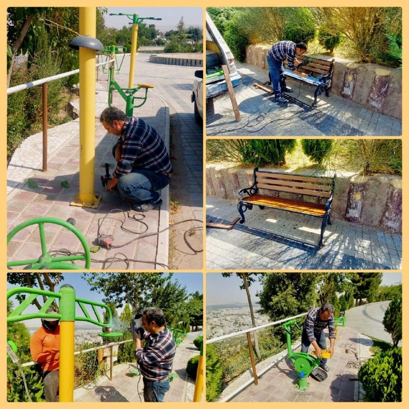 پایگاه خبری صدای نهاوند: 💠تعمیر و اصلاح مبلمان پارکی و ست ورزشی بام نهاوند✅به گزارش صدای نهاوند، اصلاح و تعمیر مبلمان پارکی و ستهای ورزشی فضای سب