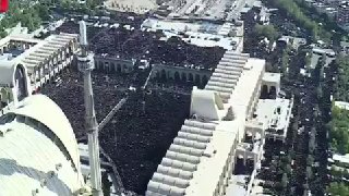 🔴הטלוויזיה הממלכתית האיראנית של הרפובליקה של סלאמי פרסמה תמונות אוויר של טקס הלוויה של האייתוללה עלי חמינא…