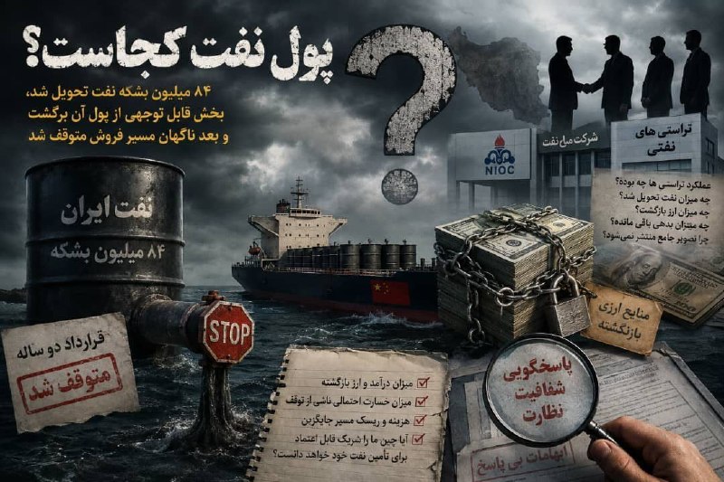 رائفے پور (غیر رسمی): 🔴 ابهام‌های مسیر فروش نفت؛ چرا فقط یک تراستیِ سالم هدف پروژه تخریب شد؟!در پاییز سال گذشته، با محدودیت واردات نفت برخی پا