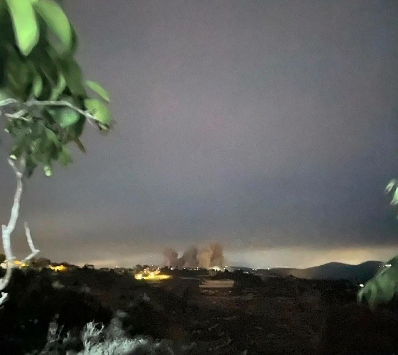 הפצצה ישראלית בעיר זאוטאר שבמזרח העיר