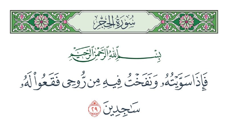 شبکه آی فیلم فارسی: پس آن گاه که او را به خلقت کامل بیاراستم و از روح خود در او بدمیدم بر او به سجده در افتید.سوره حجر#قرآن_کریم🔺کانال رسمی 