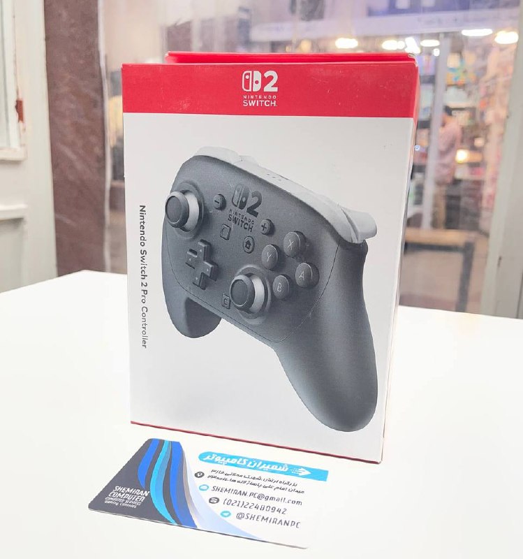 PS4SHEMIRAN: کنترلر حرفهای نینتندو سوییچ 2 (مدل Pro) به رنگ مشکی 🎮مشخصات فنی:- طراحی با ابعاد بزرگتر در مقایسه با کنترلر نینتندو سو