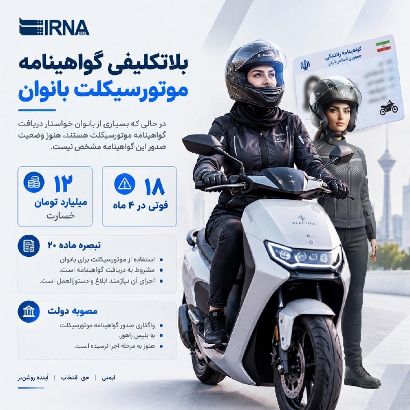 📋IRNA information Uncertainty in women's motorcycle license