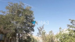 הרגע בו שוגרו טילים מאיראן לעבר בסיס מופאק סלטי בירדן