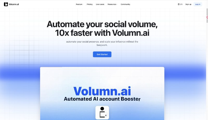 很高兴跟大家介绍我的第一个产品Volumn.ai🎉在这里你可以让你的账号获得10倍的增长（虽然实测是100倍，但我的cofounder说不要说那么满hahaha需求是来自最近的一些增长顾问服务，很多founder本人和产品的x账号其实都没有精力运营