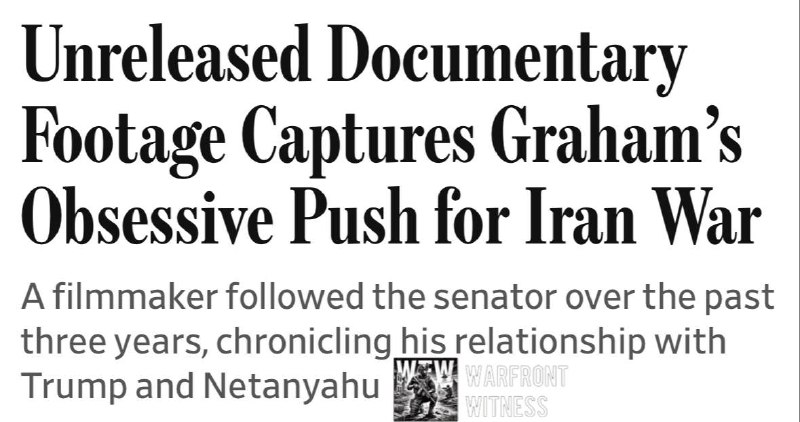 ️🇺🇸🇮🇱🇮🇷 WSJ: הסנאטור האמריקני המנוח לינדזי גרהאם נטש את התוכניות להאיץ בנשיא טראמפ להצטרף לתקיפות ישר…