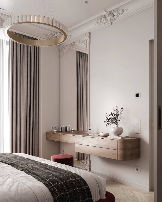 Элегантная спальня с санузлом из проекта в Москве. Вам нравится? Дизайнер Юлия Федосеева - изображение 6 - элегантная, спальня, санузлом