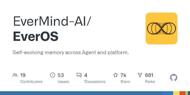 GitHub - EverMind-AI/EverOS: Self-evolving memory across Agent and platform.