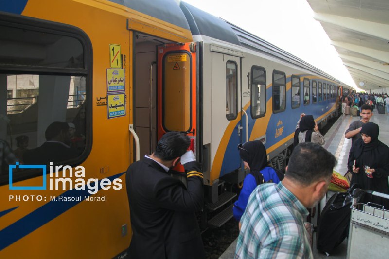 🔸 הודעת רכבת על איך להעביר נוסעים על תוואי הרכבת בנדר עבאס