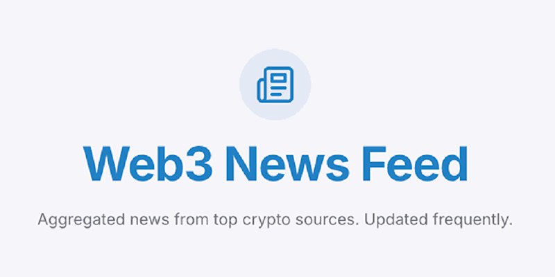 Web3 News Feed: Aggregated news from top crypto sources. | Product Hunt