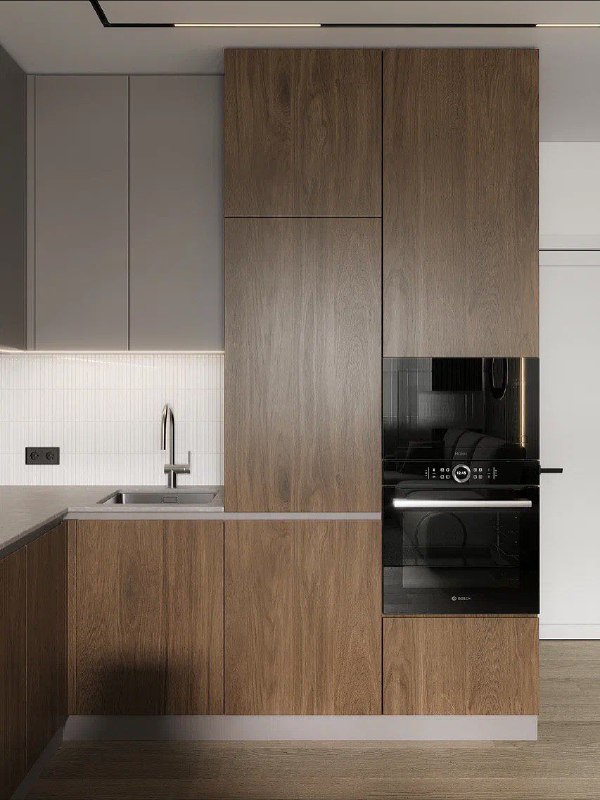 Интерьер квартиры 70 кв.м для проживания мужчины в Краснодаре Смотрите, какой базовый, но очень стильный интерьер у нас получился Кухня-гостиная - ... - изображение 5 - интерьер, квартиры, кухня