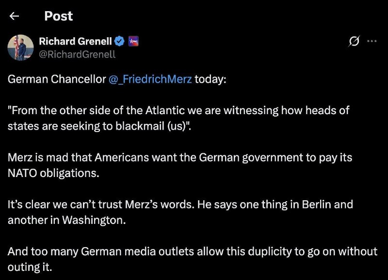 Trump's special envoy Richard Grenell: