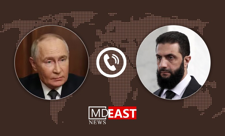 اخبارفوری و مهم: 🔴پوتین و الشرع تلفنی گفتوگو کردند🔹 رئیس جمهور روسیه و رئیس دوره انتقالی سوریه تلفنی درباره روابط دوجانبه و شماری از مسا