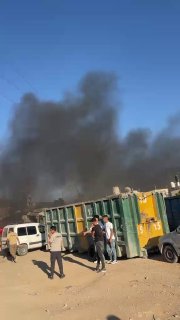 התפרצות שריפה דחופה; כתוצאה מירי כוחות הכיבוש פצצות גז וקול לעבר הכניסה הסגורה לעיירה "אידנה", ממערב לחברון.