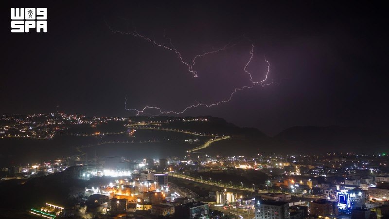 خبر فوری: 🔻 رعدوبرق؛ آسمان باحه عربستان را در میان بارش‌های تابستانی روشن کرد@khabar_furei🔻 رعدوبرق؛ آسمان باحه عربستان را در میان