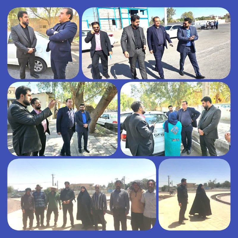 هفته‌ نامه طلوع بم: 🔴 بازدید میدانی فرماندار بم، رئیس شورای اسلامی شهر و سرپرست شهرداری از فضاهای شهری◽️در راستای بررسی وضعیت فضاهای شهری و 