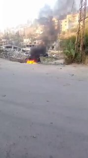 הכיבוש הפציץ רכב בעיירה נבטי אל-פאוקה, דרום מזרחית