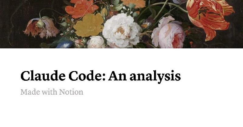 Claude Code: An analysis | Notion