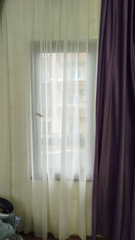 Тюль белый 2,86×4,90 Лёгкая сетка, полупрозрачный. — фото 1