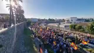 🎥 הפגנה של תושבי Ceuta ביירוט המהגרים הנכנסים לעיר זו