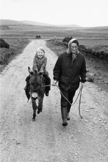 Returning home from school. Dartmoor, United Kingdom, 1976.Time Machine | Historical Photo